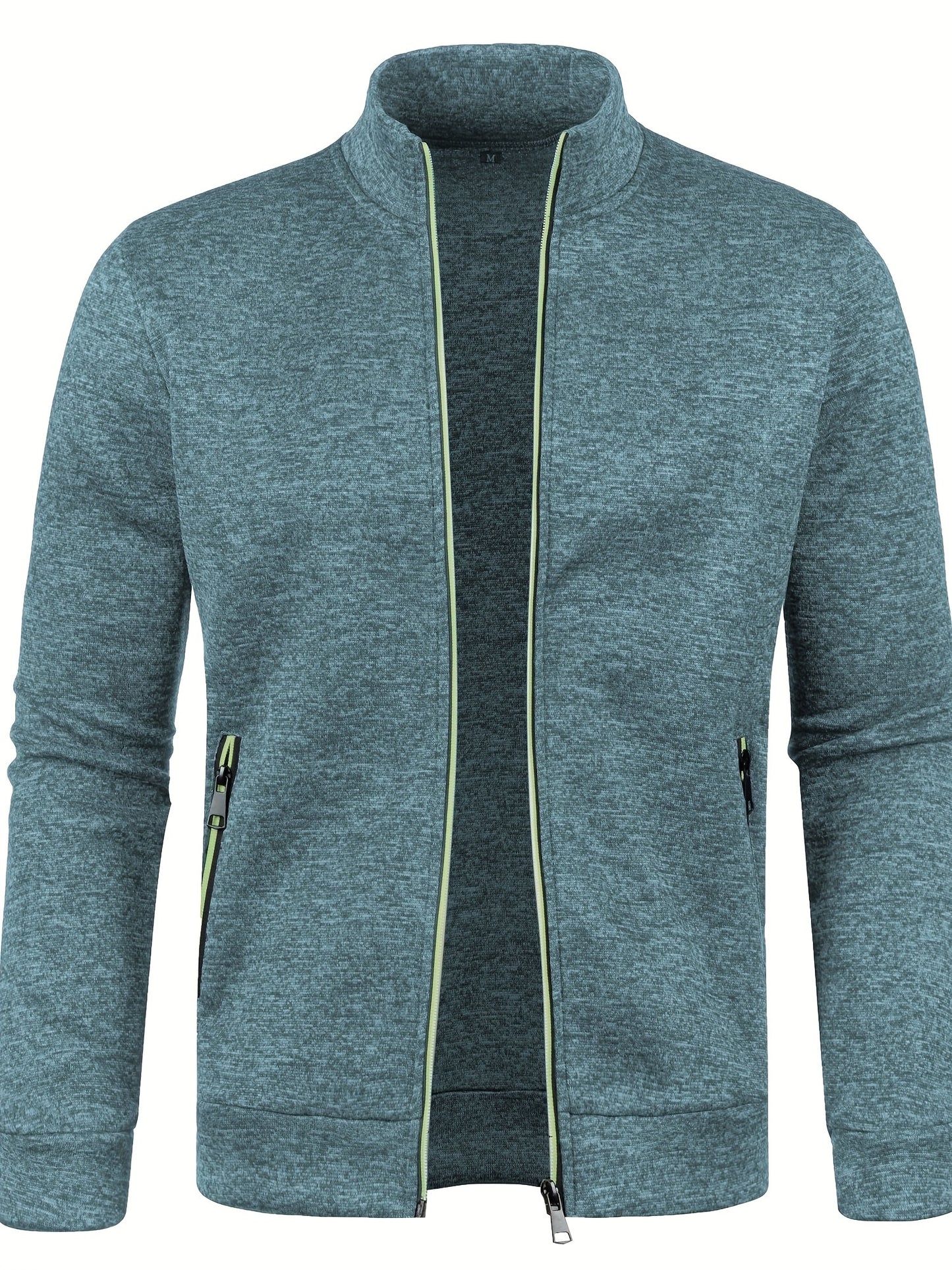 Herren-Cardigan mit Reißverschluss, lässiger Pullover für Herbst/Winter
