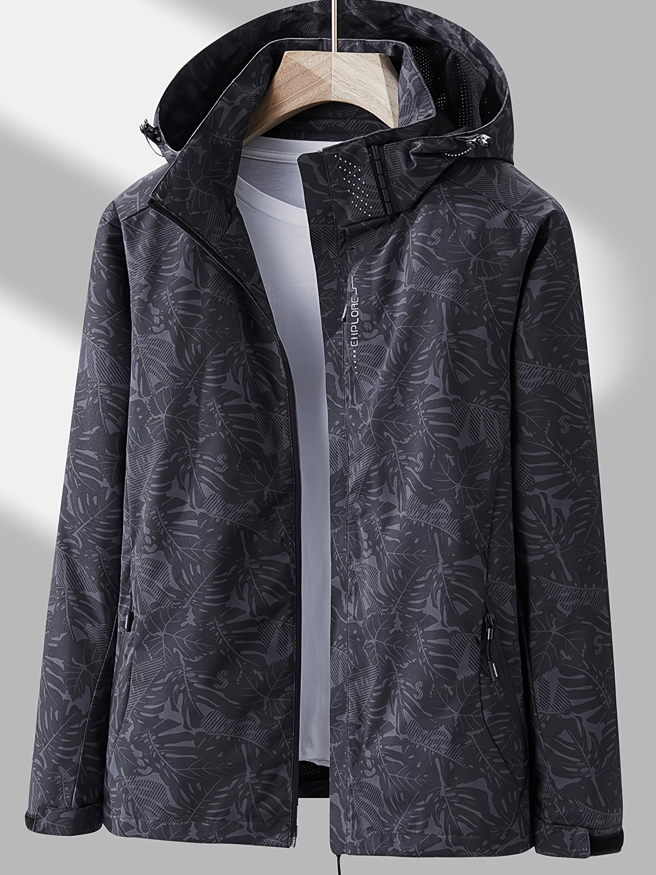 Women'S Casual Windbreaker Jacket with Removable Hood - Lightweight, Waterproof, Zippered, Long Sleeve, Stand Collar, Polyester Lining, Outdoor & Casual Wear, Casual Jacket | Stand Collar Jacket | Zippered Jacket