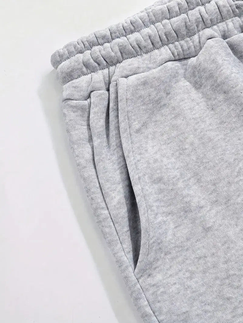 3pcs Men's Joggers - Solid Color, Drawstring Waist, Casual Athletic Sweatpants