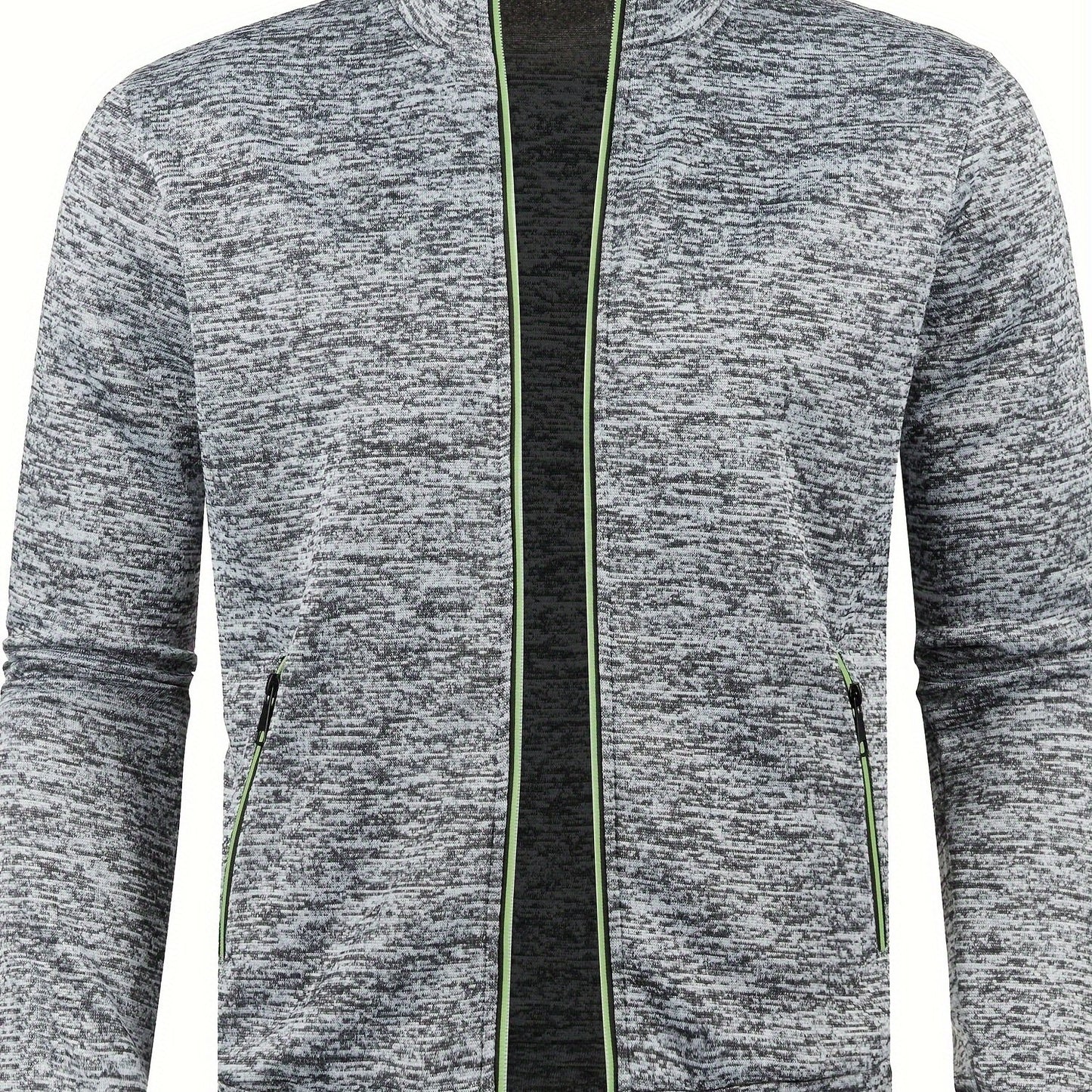 Herren-Cardigan mit Reißverschluss, lässiger Pullover für Herbst/Winter