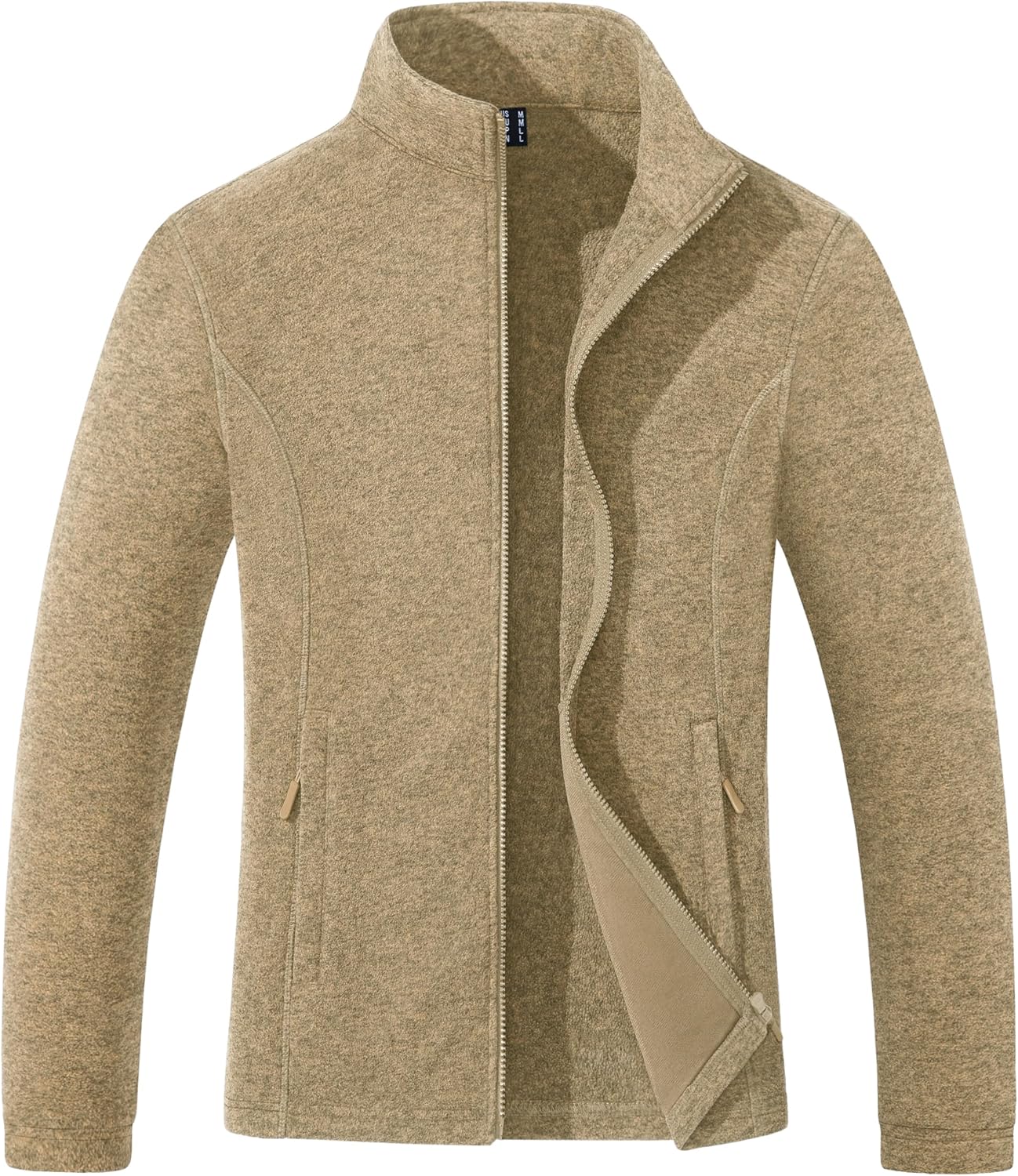 Women's Fleece Jacket Zip Up Coat Lightweight Soft Warm Long Sleeve Jackets with Pockets for Winter