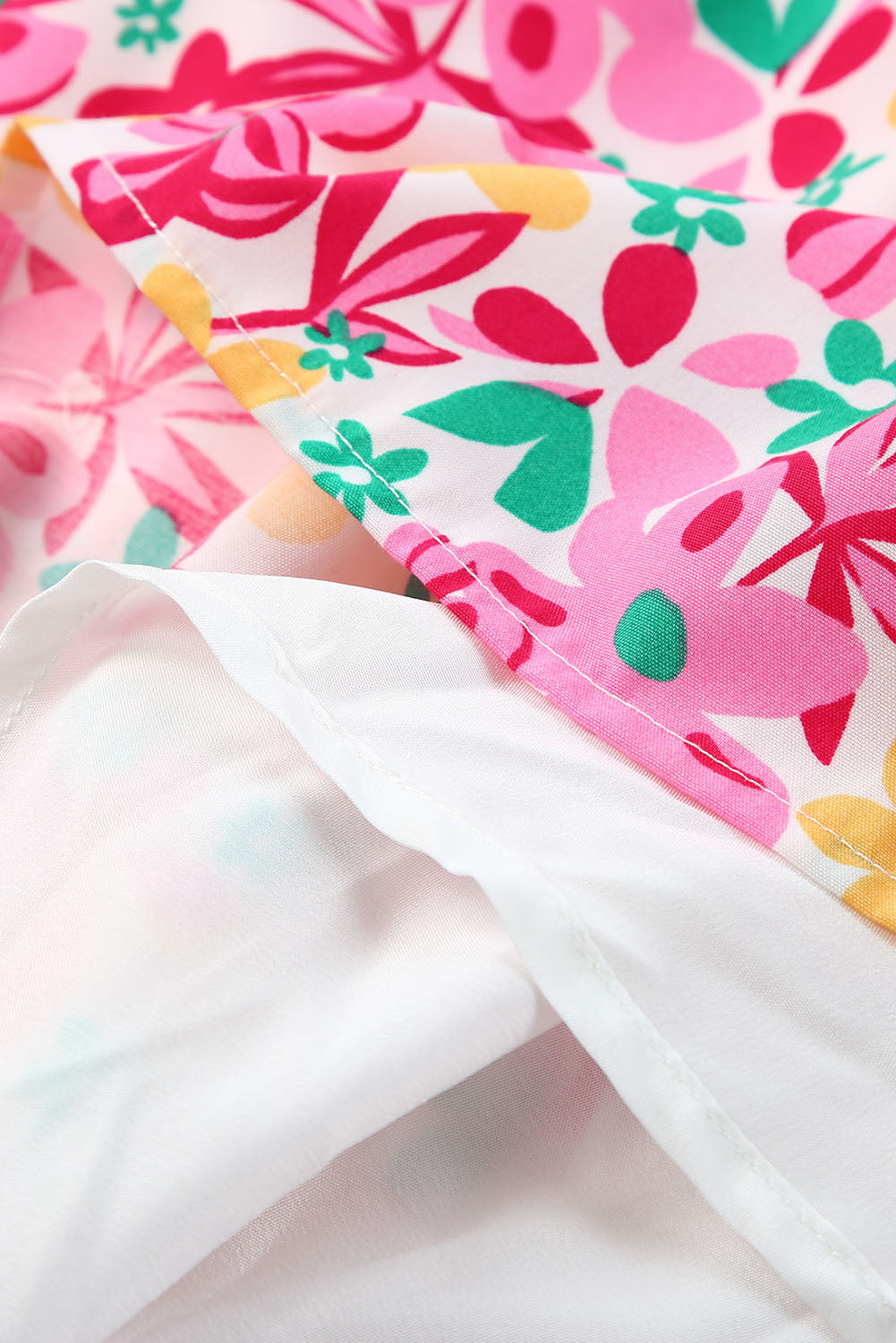 Smocked Bodice Ruffle Floral Dresses