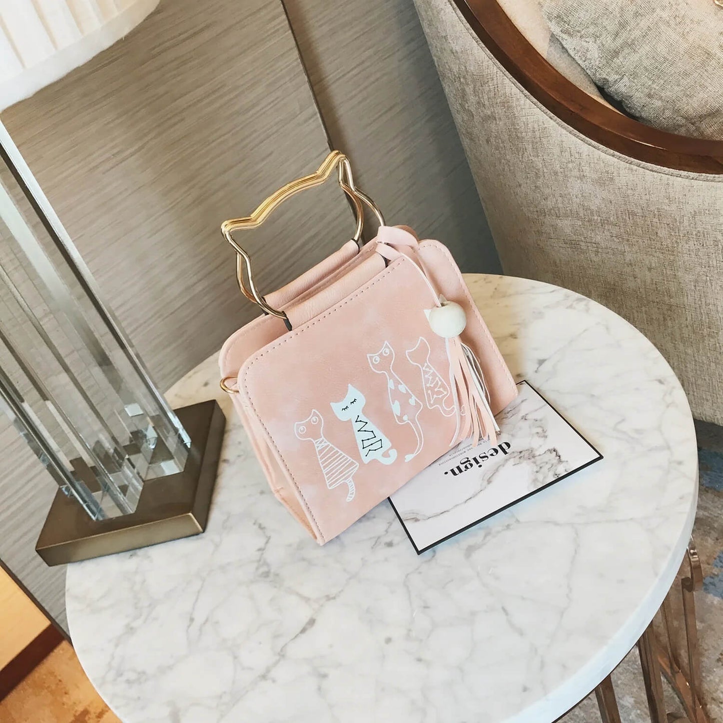 Layla™ - Bolsa de mão estilosa e fofa para gatinhos