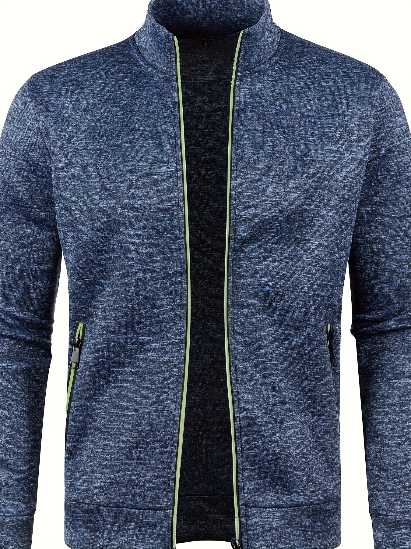 Herren-Cardigan mit Reißverschluss, lässiger Pullover für Herbst/Winter