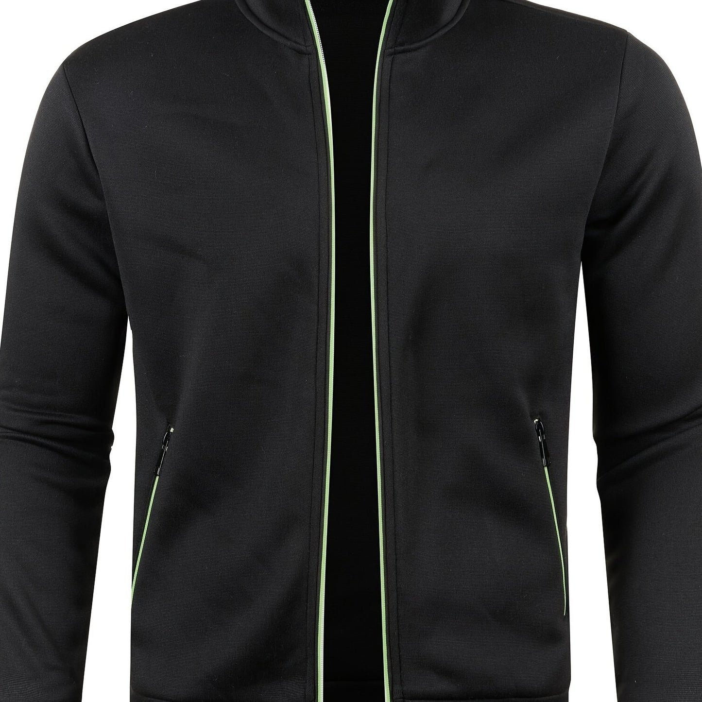 Herren-Cardigan mit Reißverschluss, lässiger Pullover für Herbst/Winter