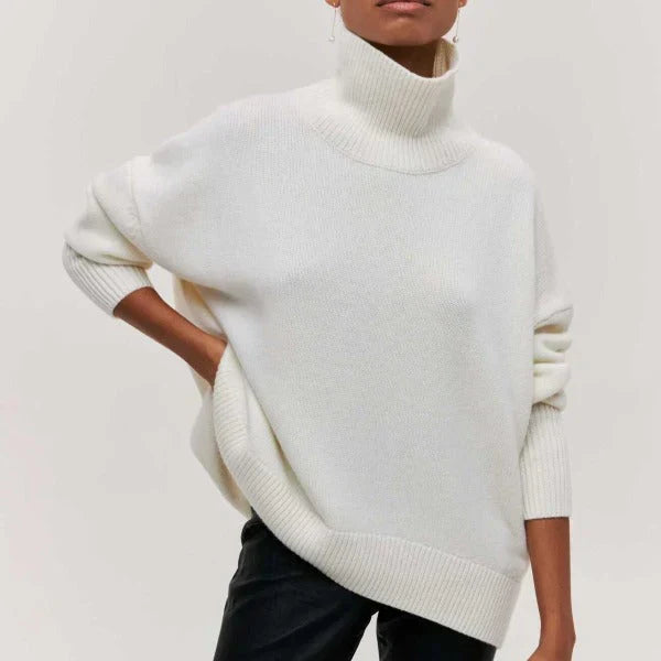 Amandine | Suéter Oversized de Gola Alta