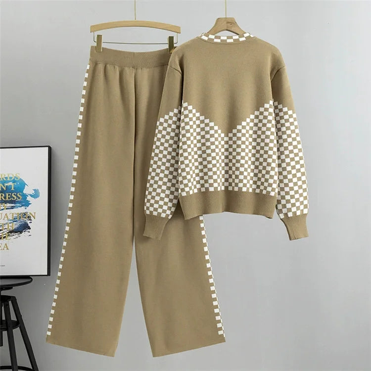 Avery™ - Pyjama-Lounge-Set mit Strickpullover