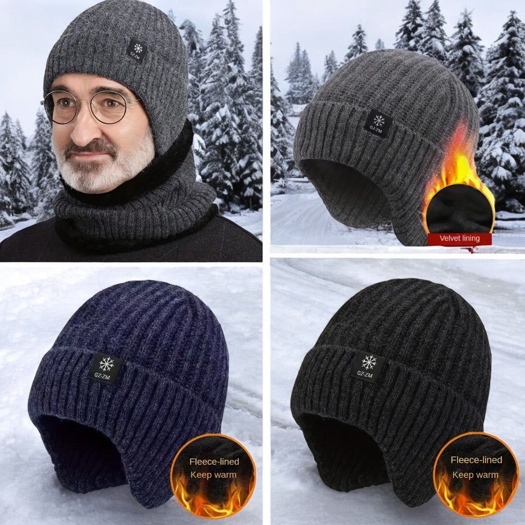 Eli™ - Thermo-Strickmütze mit Ohrenwärmern