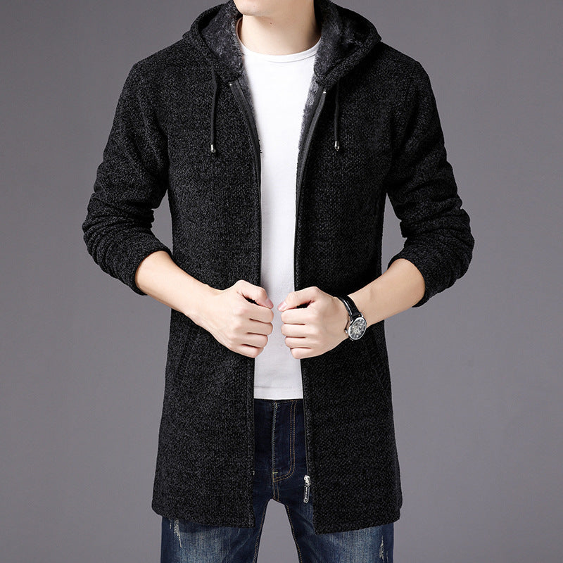Gabriel | Lange Strickjacke mit Kapuze