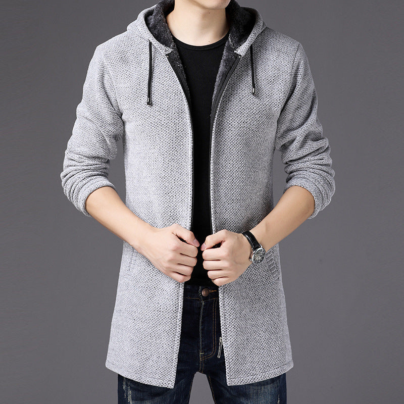 Gabriel | Lange Strickjacke mit Kapuze