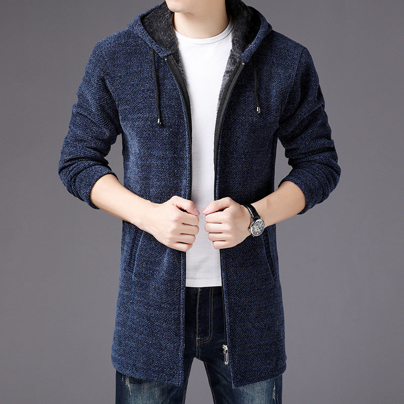 Gabriel | Lange Strickjacke mit Kapuze