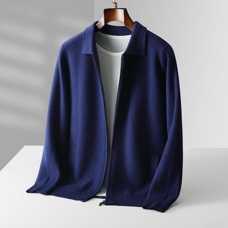 Jackson™ - Cardigan de cashmere com zíper completo e estiloso