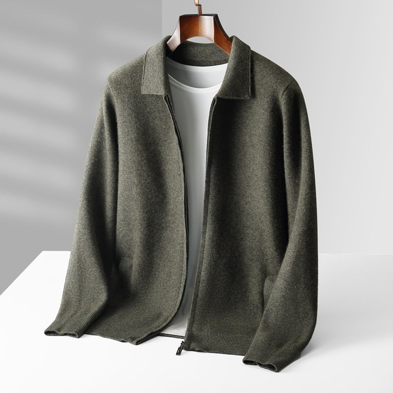 Jackson™ - Cardigan de cashmere com zíper completo e estiloso