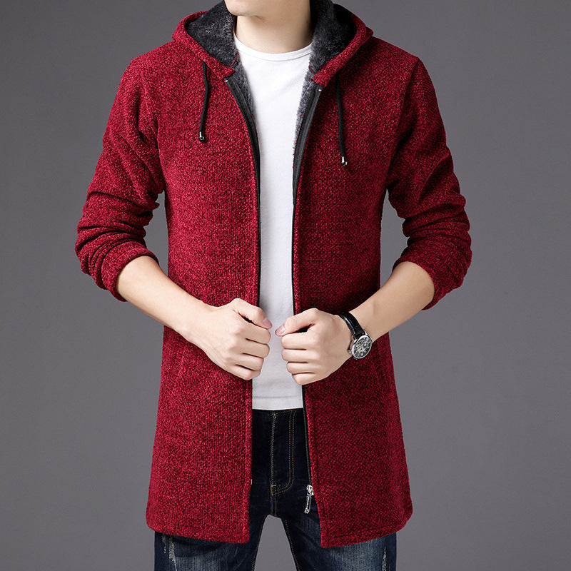 Gabriel | Lange Strickjacke mit Kapuze