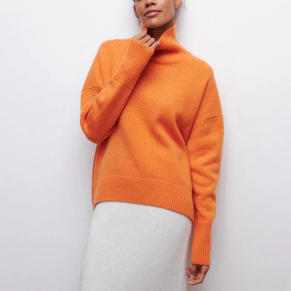 Amandine | Suéter Oversized de Gola Alta