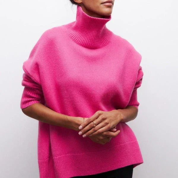 Amandine | Suéter Oversized de Gola Alta
