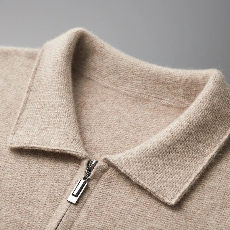 Jackson™ - Cardigan de cashmere com zíper completo e estiloso