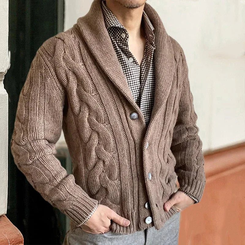 Liam™ - Cardigan de malha supermacio