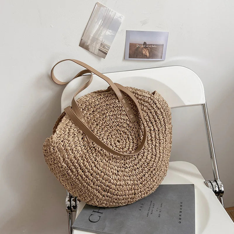 Hannah™ - Multifunktionale Strohhandtasche