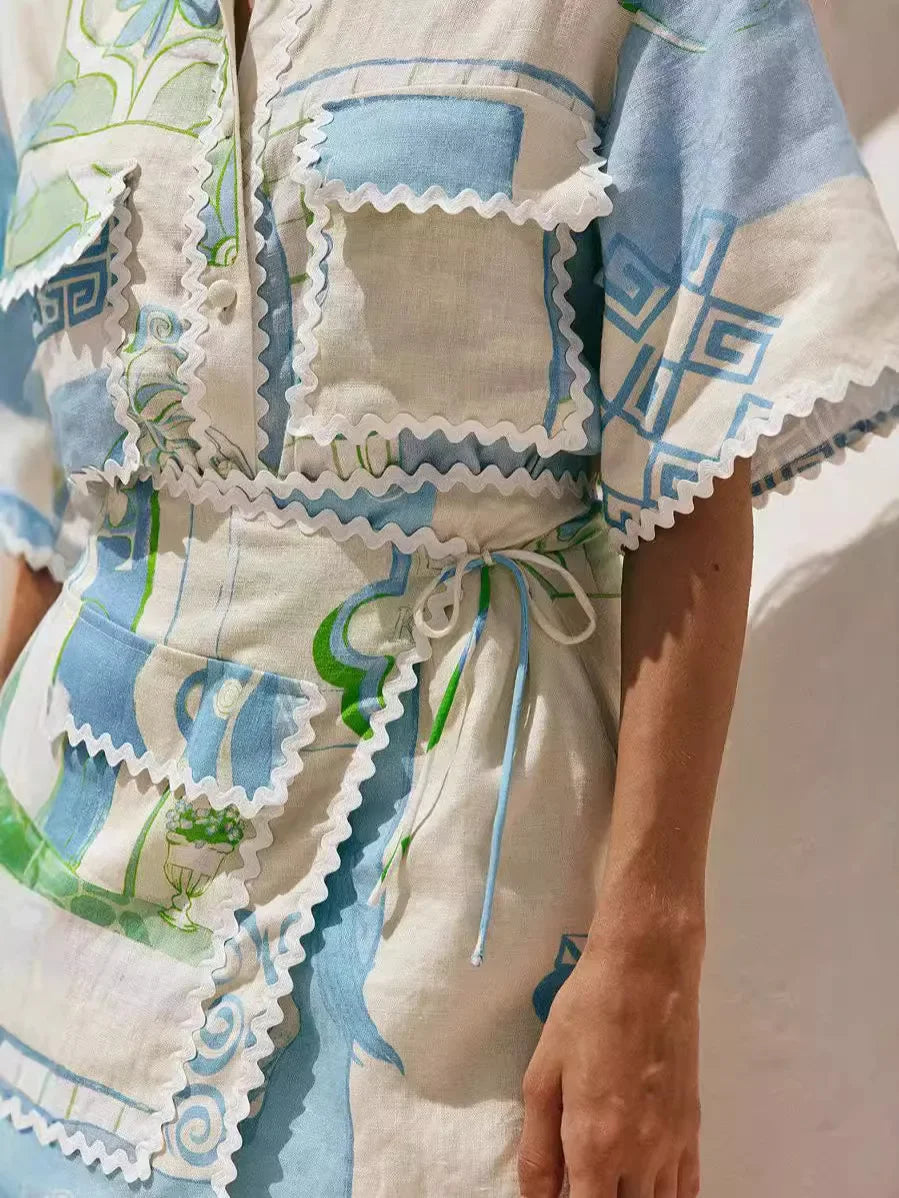 Grace™ - Eleganter Vintage-Anzug aus Oberteilen und Miniröcken