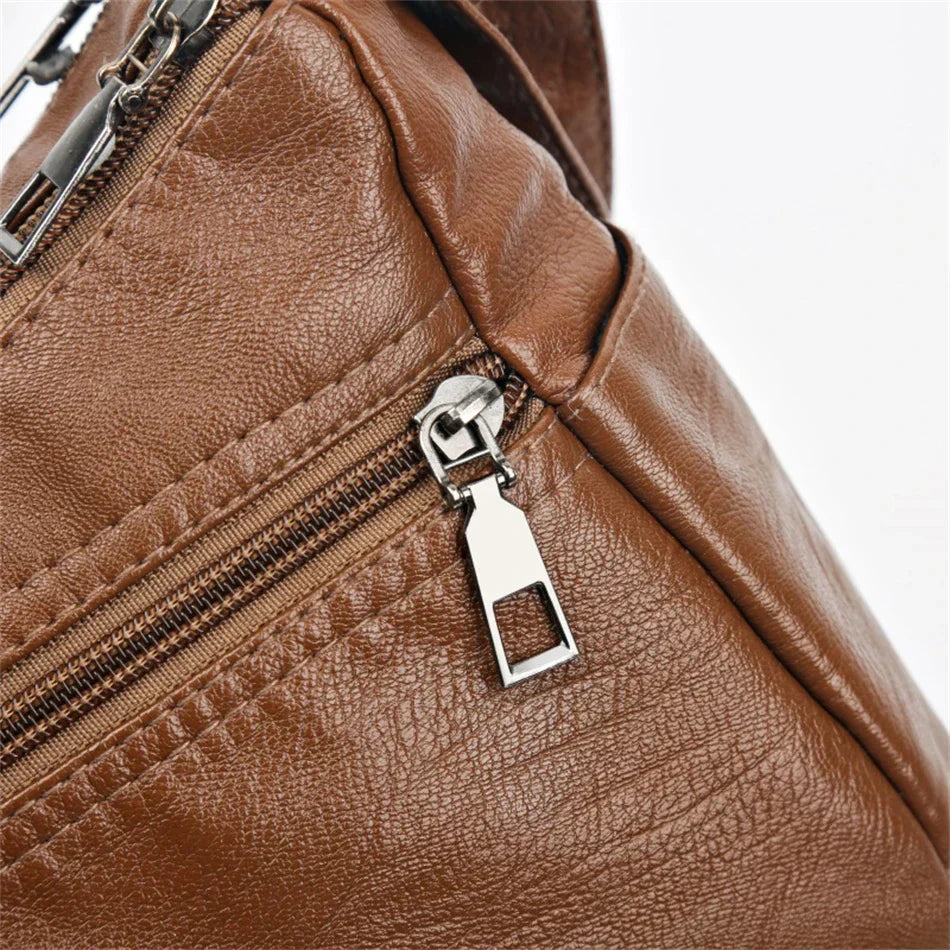 Olivia™ Vintage Charm | Weiche Reißverschlusstasche