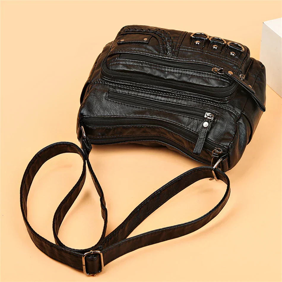 Olivia™ Vintage Charm | Weiche Reißverschlusstasche