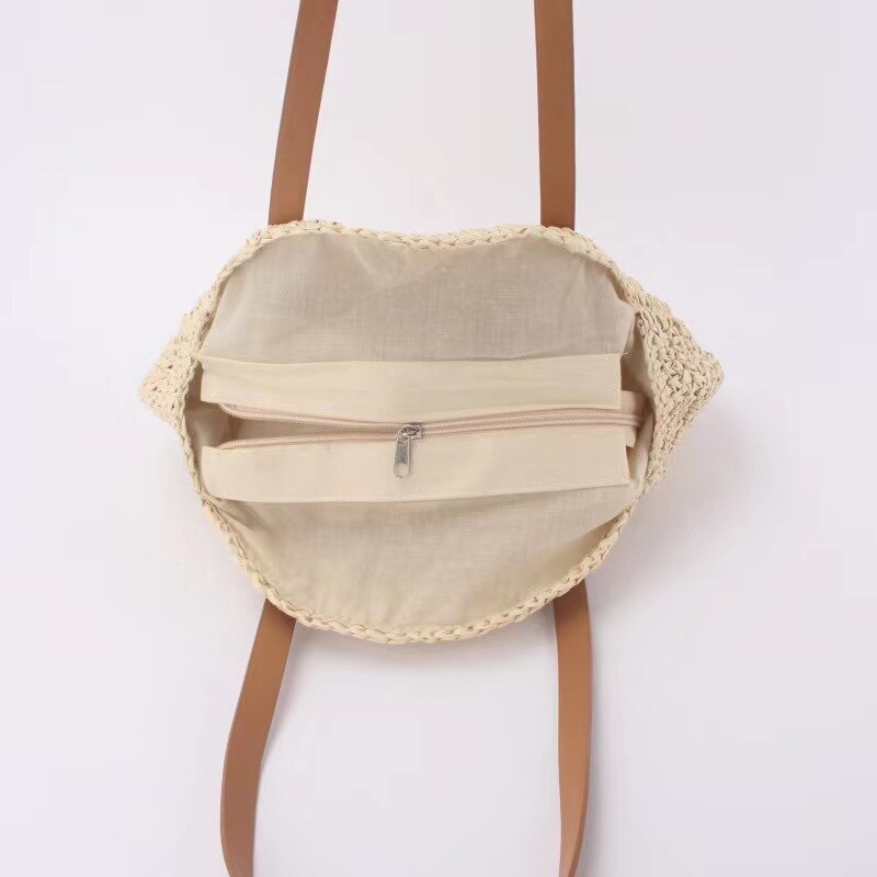 Hannah™ - Multifunktionale Strohhandtasche