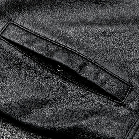 Hunter™ - Jaqueta de couro vegana vintage