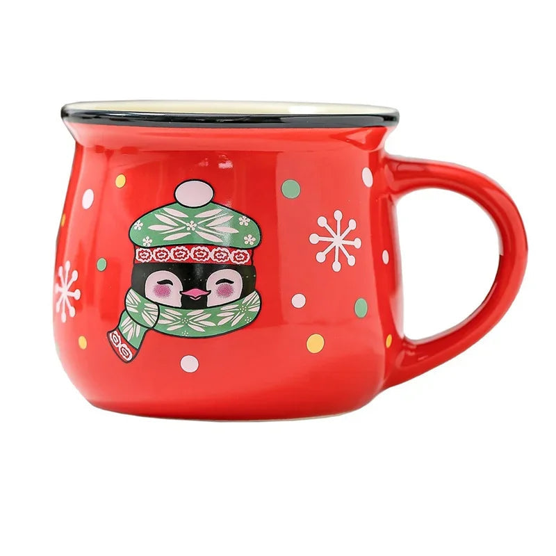 Frostige, gemütliche Weihnachtsbecher