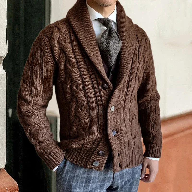 Liam™ - Cardigan de malha supermacio