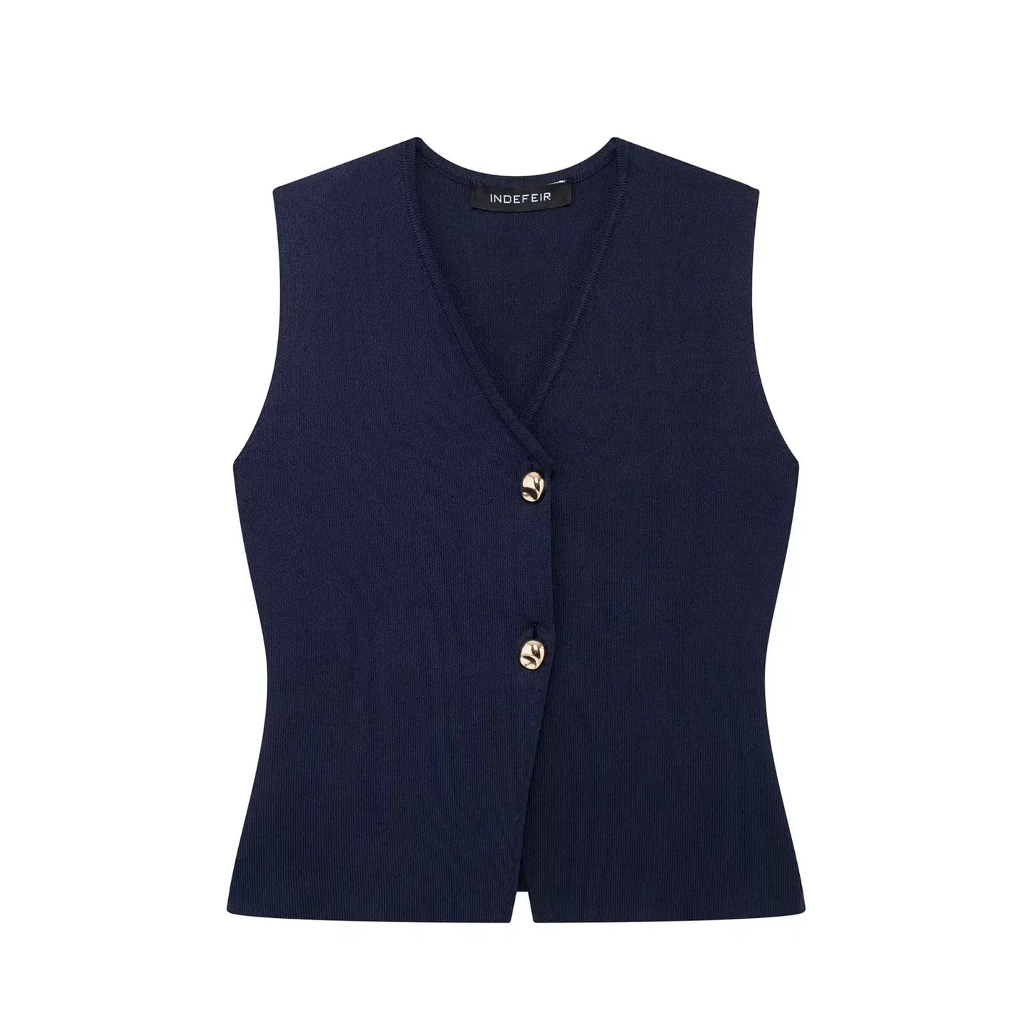 Peyton™ - Conjunto elegante de colete e saia de malha de 2 peças
