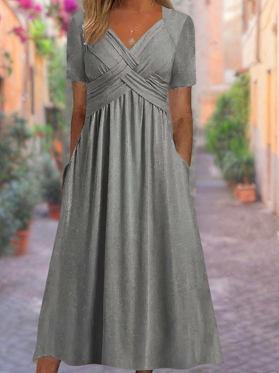 Aria™ - Vestido confortável com decote em V