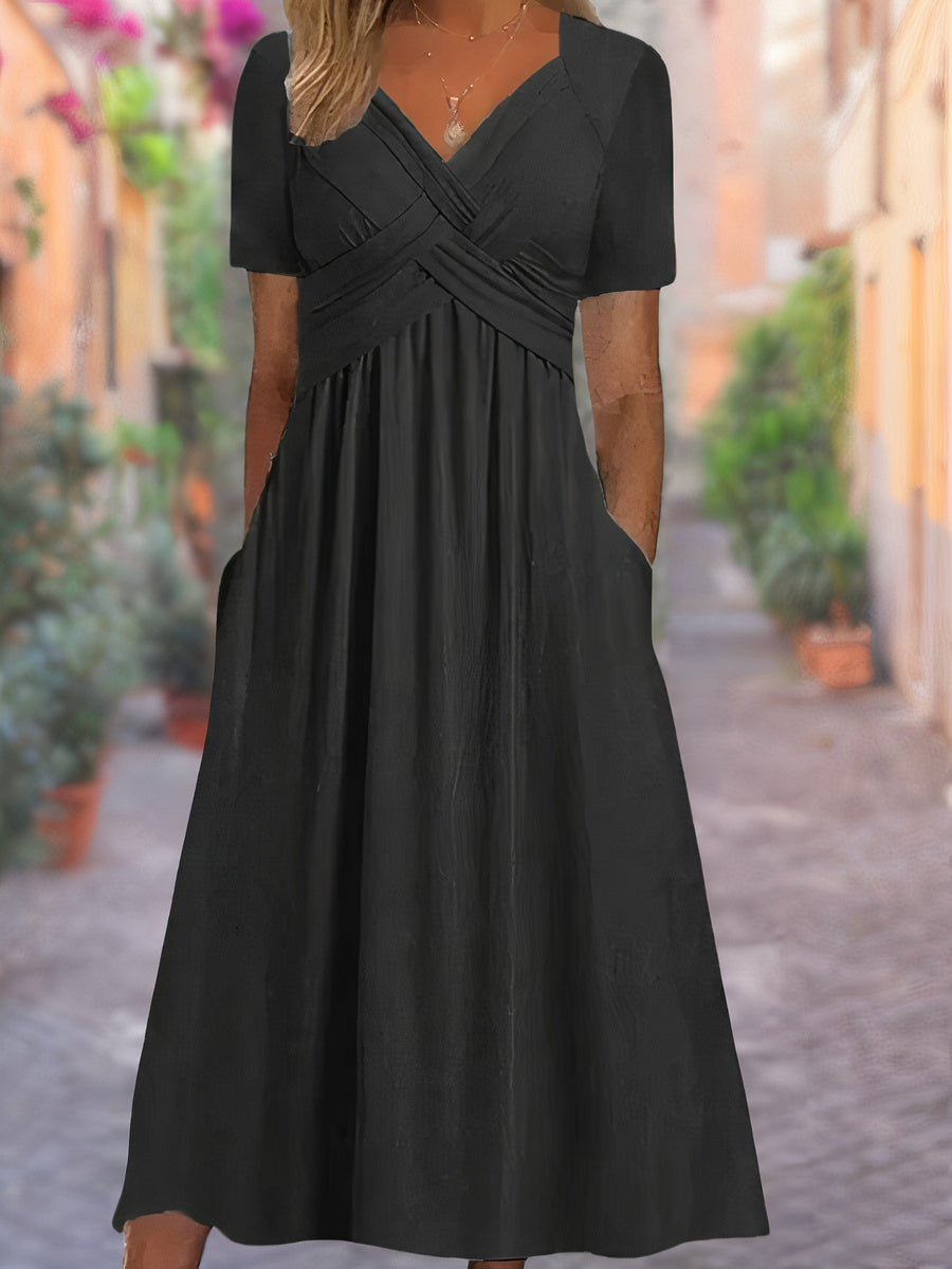 Aria™ - Vestido confortável com decote em V