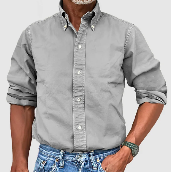 Aron | Camisa clássica de manga comprida