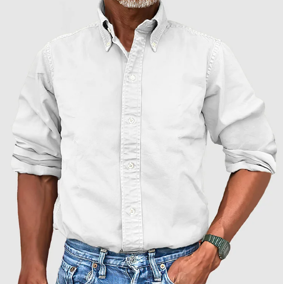 Aron | Camisa clássica de manga comprida