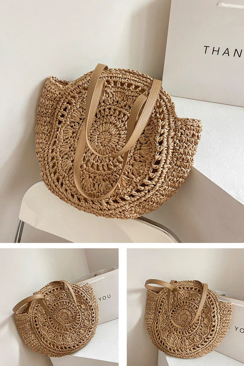 Hannah™ - Multifunktionale Strohhandtasche
