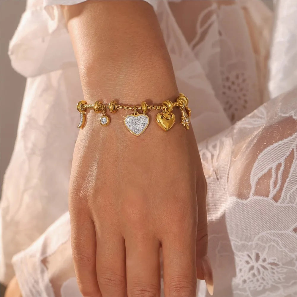 Zoe™ - Elegantes Liebes-Charm-Armband