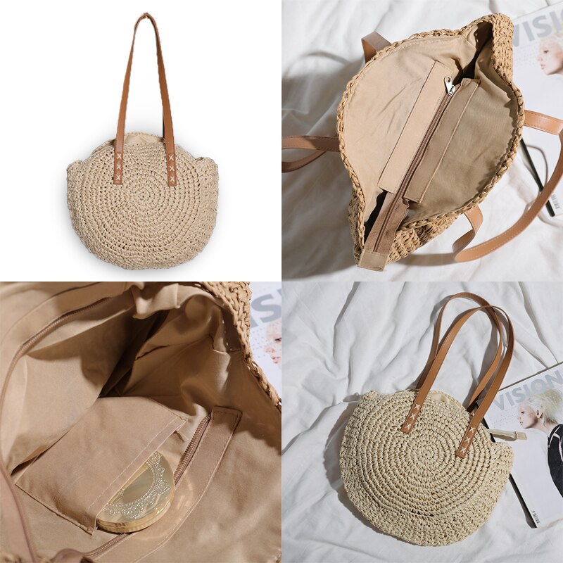 Hannah™ - Multifunktionale Strohhandtasche