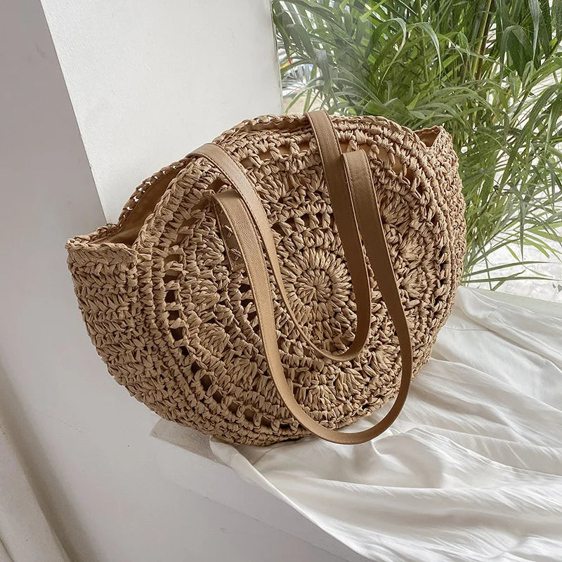 Hannah™ - Multifunktionale Strohhandtasche