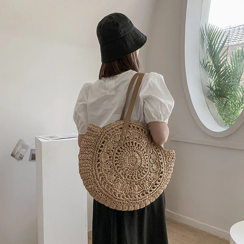 Hannah™ - Multifunktionale Strohhandtasche