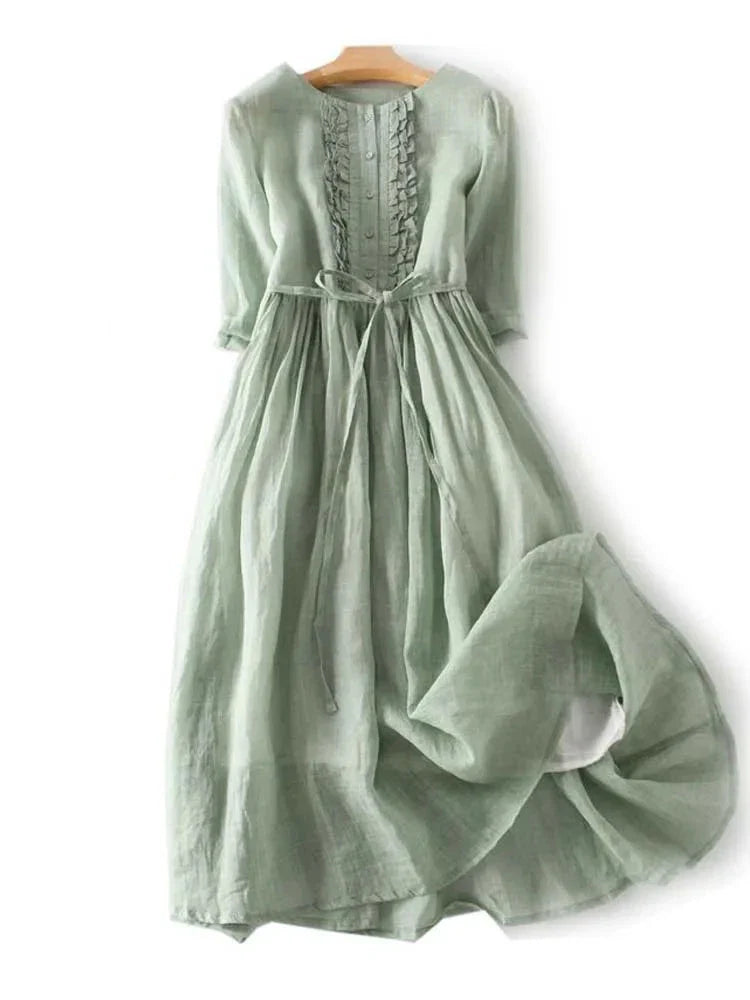 Abigail™ - Vestido Vintage Clássico