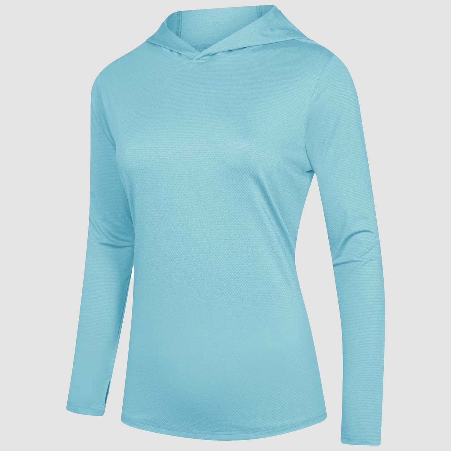 Women's Mint Hoodie Shirts UPF 50+ Sun Protection Long Sleeve UV Shirt Fishing Hiking Athletic Shirts with Thumb Hole