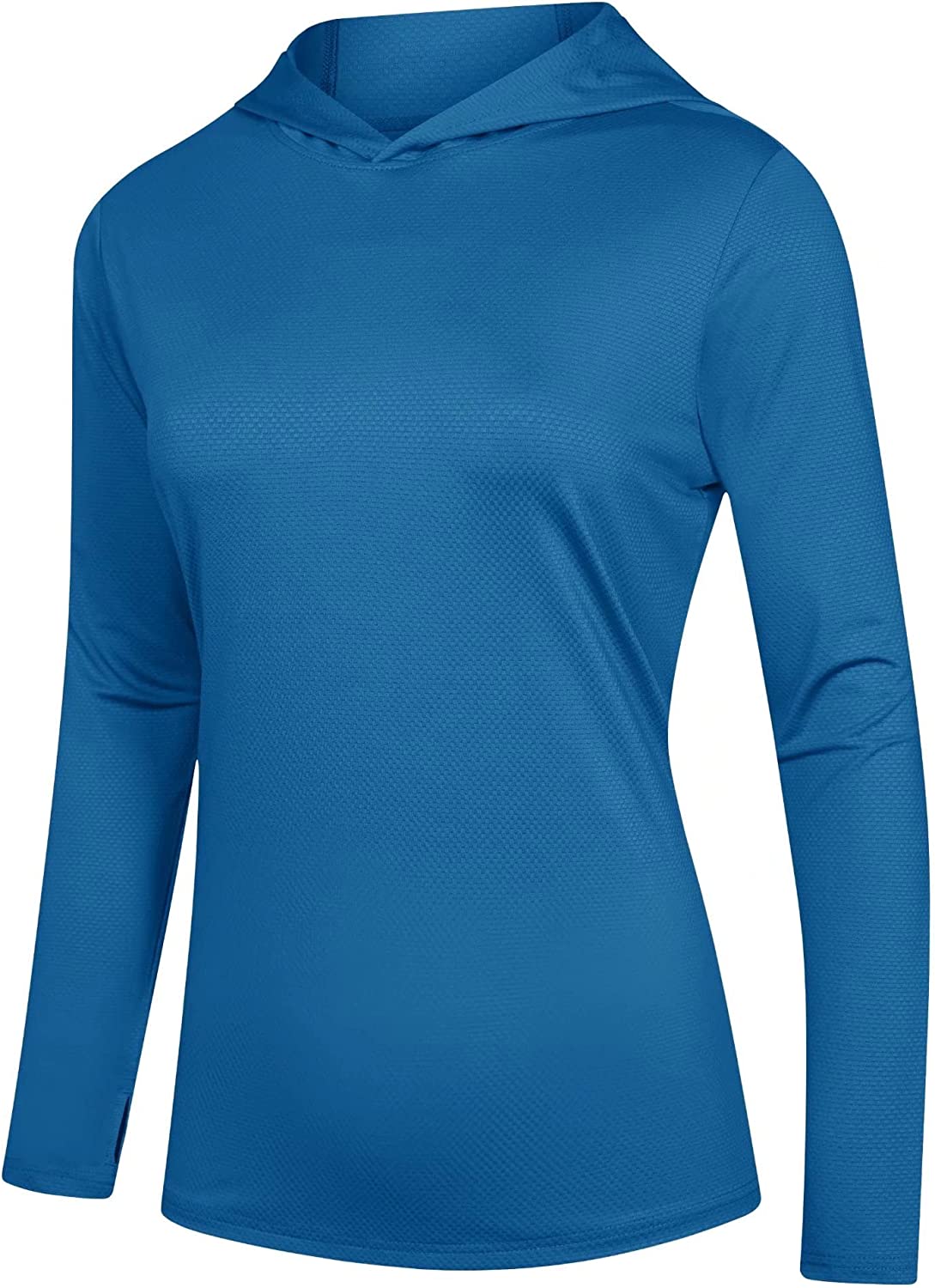 Women's Mint Hoodie Shirts UPF 50+ Sun Protection Long Sleeve UV Shirt Fishing Hiking Athletic Shirts with Thumb Hole