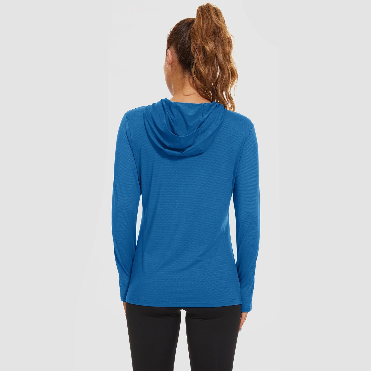 Women's Mint Hoodie Shirts UPF 50+ Sun Protection Long Sleeve UV Shirt Fishing Hiking Athletic Shirts with Thumb Hole
