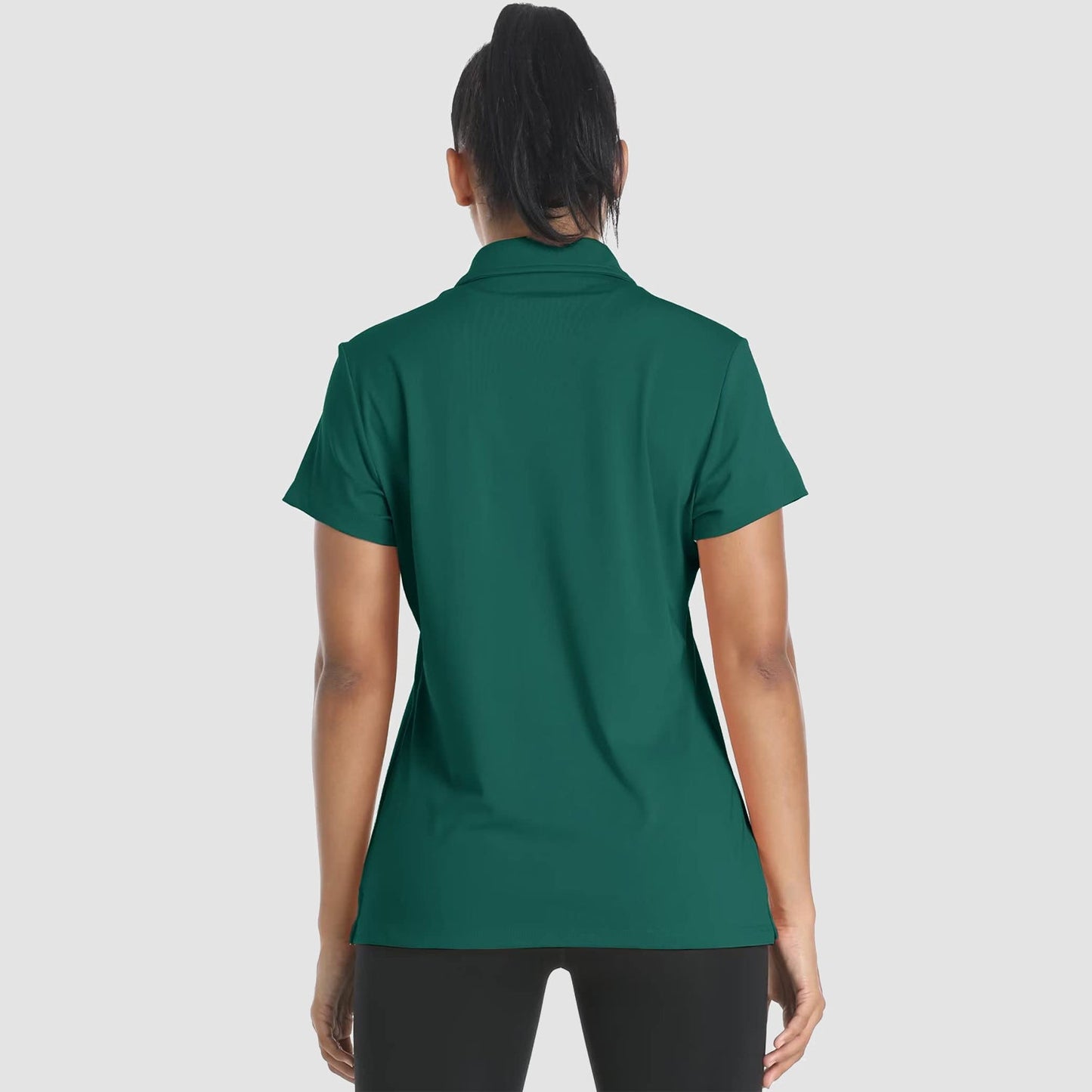 Women's Polo Shirts 4 Buttons Casual T-Shirts Quick Dry Short Sleeve Golf Shirt