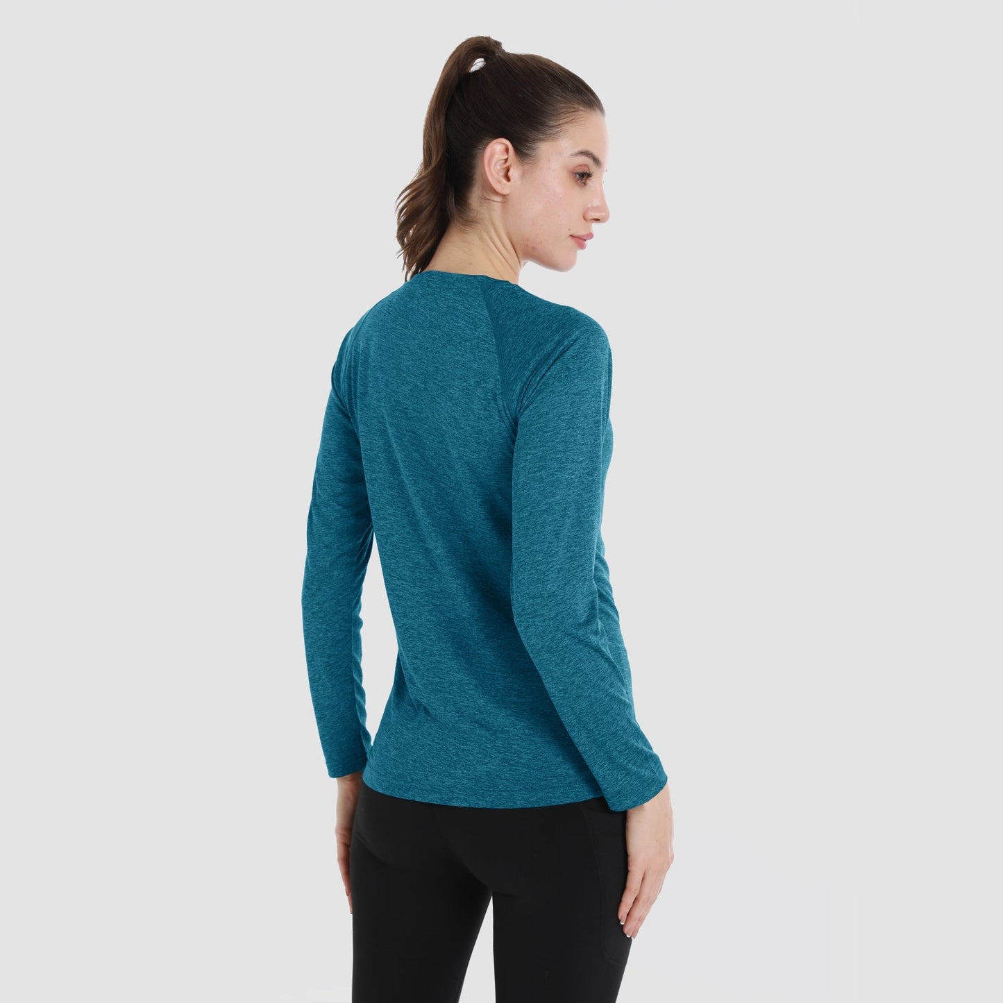 Camisas femininas com proteção solar FPS 50+, manga comprida, para caminhadas, pesca, treino, proteção contra erupções cutâneas