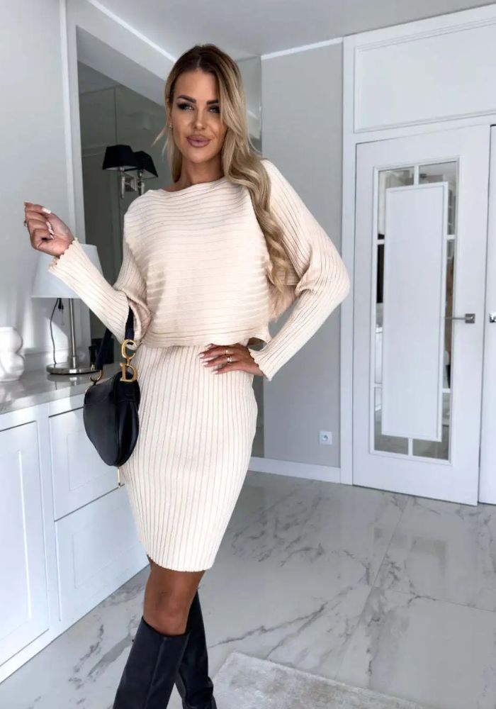 Scarlett™ – Stilvolles zweiteiliges Set (Kleid und Pullover)