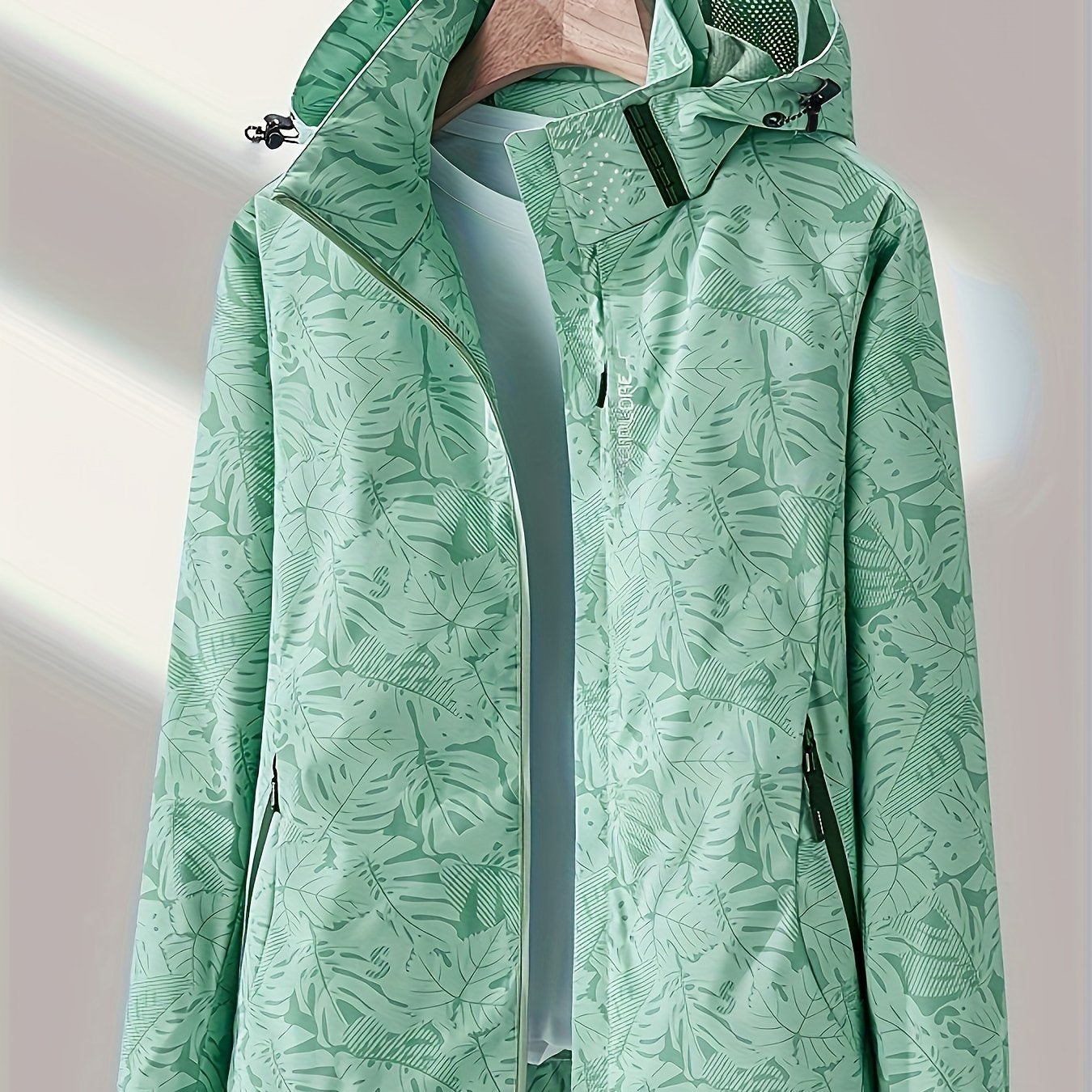 Women'S Casual Windbreaker Jacket with Removable Hood - Lightweight, Waterproof, Zippered, Long Sleeve, Stand Collar, Polyester Lining, Outdoor & Casual Wear, Casual Jacket | Stand Collar Jacket | Zippered Jacket