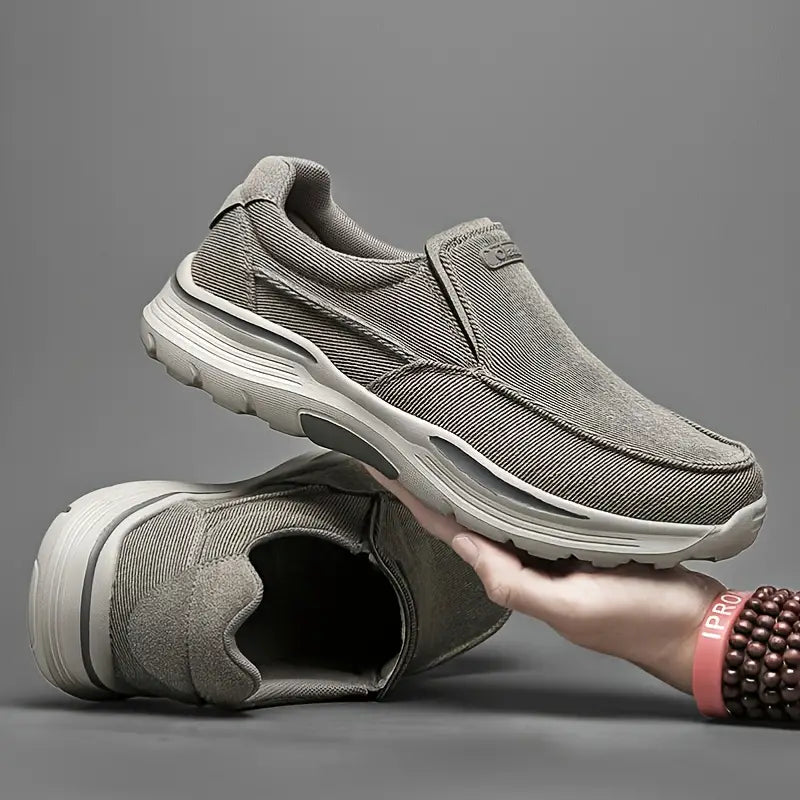 Atmungsaktive Slipper-Schuhe aus Canvas für Herren, bequeme Lauf-Sneaker