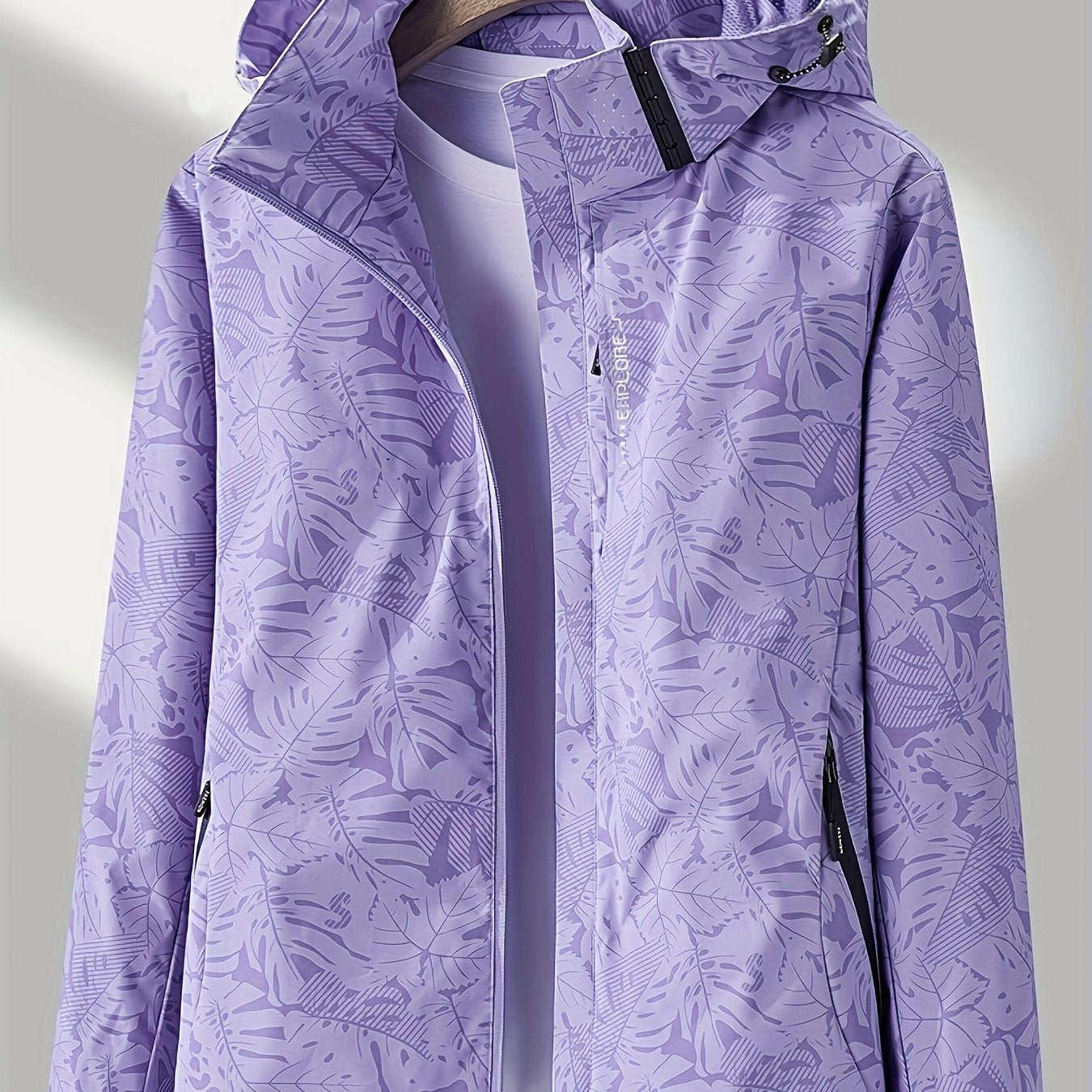 Women'S Casual Windbreaker Jacket with Removable Hood - Lightweight, Waterproof, Zippered, Long Sleeve, Stand Collar, Polyester Lining, Outdoor & Casual Wear, Casual Jacket | Stand Collar Jacket | Zippered Jacket